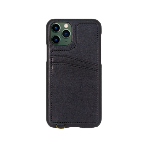 Torrii Koala-P Case with Two Card Slots And Finger Strap For iPhone 11 Pro - Black