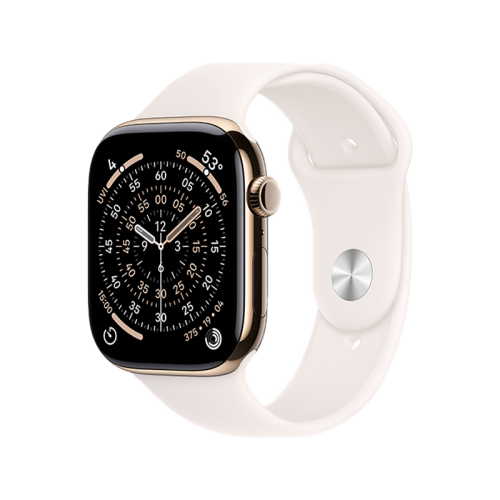 Apple Watch S11 GPS + Cellular 46mm - Gold Titanium Case With Light Blush Sport Band - M/L