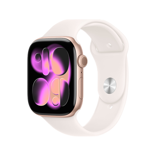 Apple Watch S11 GPS + Cellular 46mm - Rose Gold Aluminum Case With Light Blush Sport Band - M/L