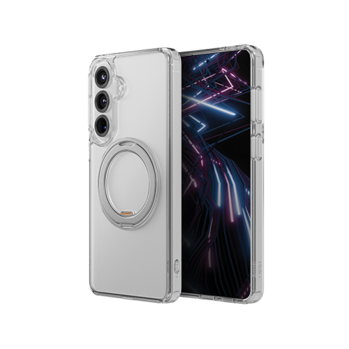 Uniq Hybrid Swivix With 360 Rotating Kickstand MagSafe Case for Samsung Galaxy S26 Plus - Lucent Clear