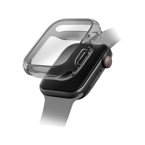 Uniq Hybrid Garde Watch Case With Screen Protector for Apple Watch 40MM - Smoked Tinted Grey