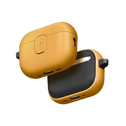 Uniq Clyde Lock case for Airpods Pro 3 - Racing Yellow / Dark Grey
