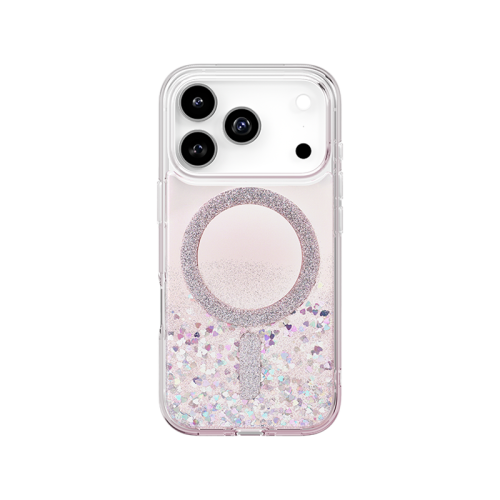 Uniq Coehl Solea Magsafe Case for iPhone 17 Pro - Glitter Hearts