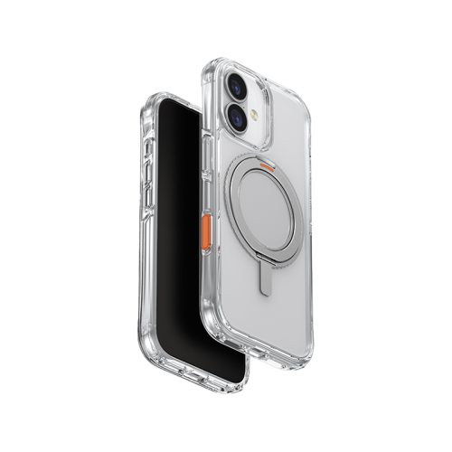 Uniq Hybrid Swivix With 360 Rotating Kickstand MagSafe Case for iPhone 17 - Lucent Clear