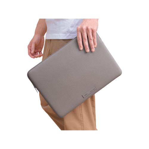 Uniq Cyprus Ridge Edition Water-Resistant Neoprene Laptop Sleeve (Upto 16") - Pewter Grey