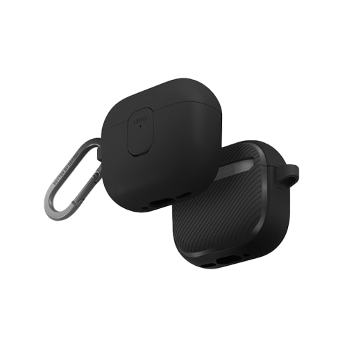 Uniq Clyde Lock Case for Airpods 4th Gen - Charcoal/Dark Grey