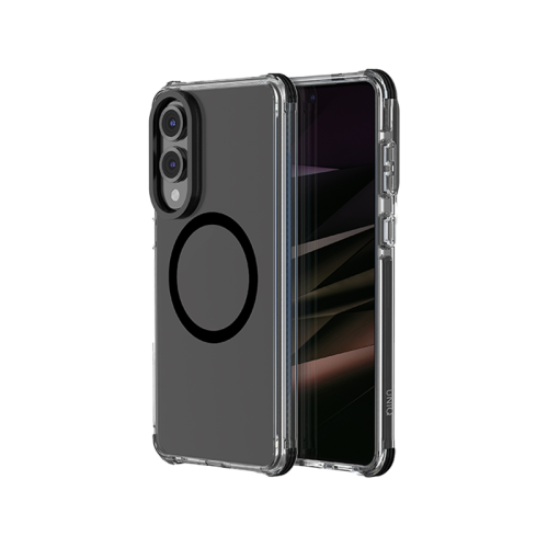 Uniq Hybrid Combat MagSafe Case for Samsung Galaxy S25 Edge - Carbon Black