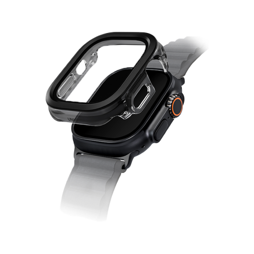 Uniq Voute Watch Case With Screen Protection for Apple Watch Ultra 49mm - Jet Black