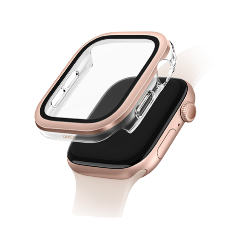 Uniq Voute Watch Case With Screen Protection for Apple Watch 46mm - Rose Gold