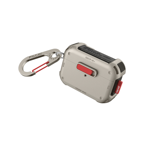 SkinArma Mecha Case for Airpods Pro 2 - Titanium