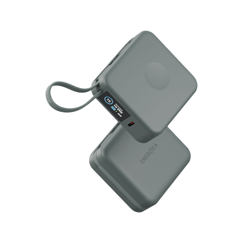 Energea Magpac Mini Plus Wireless Power Bank 10000mAh With Build in USB-C Cable & Display - Sage