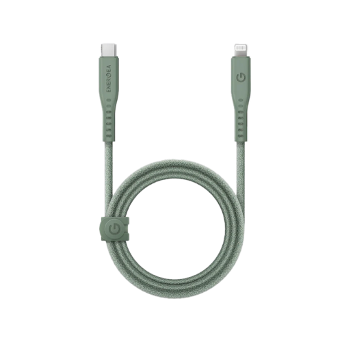 Energea Flow 480mbps USB-C to Lightning Cable 1.5M - Green