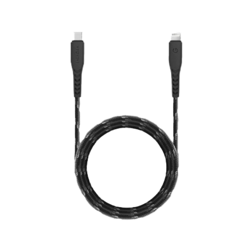 Energea Nyloflex USB-C to Lightning Cable 3M - Black