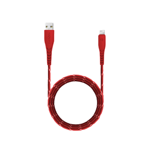 Energea Nyloflex USB-A to Lightning Cable 1.5M - Red