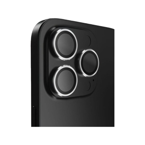 BodyGuardz Pure 3 Individual Camera Lens Protector for iPhone 16 Pro and 16 Pro Max - Silver