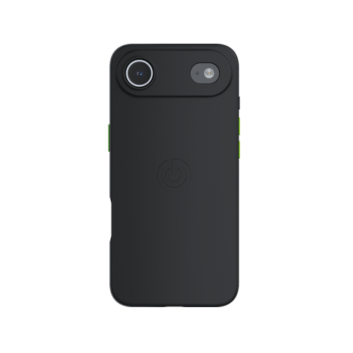 جوي - كفر حماية مغناطيسي مع قضبان مغناطيسية لهاتف ايفون اير + مسكة مغناطيسية - اسود