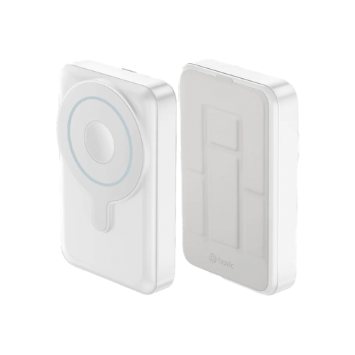 Bazic GoPower MagSafe Compatible Power Bank With Built In Apple Watch Charger 10000mAh - White