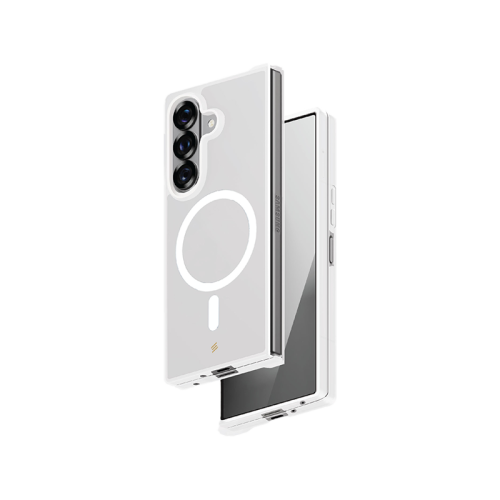 Smart Premium Ultraguard Frosted MagSafe Case for Samsung Galaxy Fold 7 - Transparent White