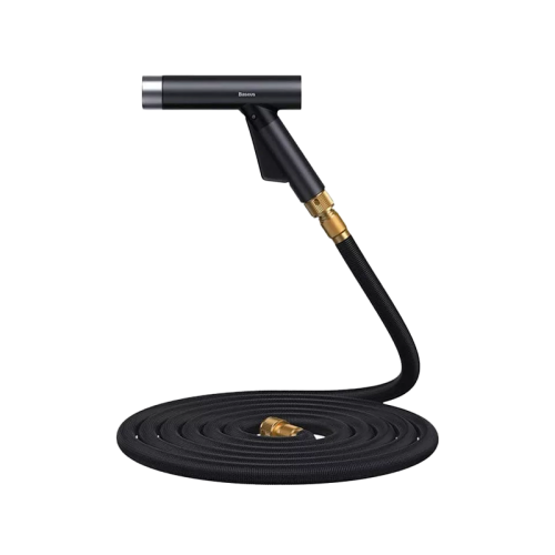 Baseus GF5 Car Wash Spray Nozzle with 30m Water Pipe - Black