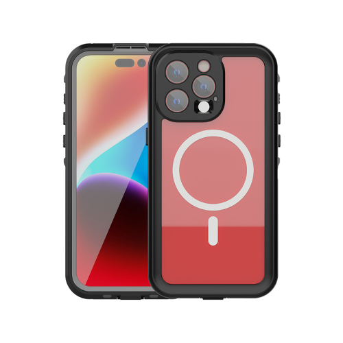 ShellBox DOT MagSafe With Water Proof Case for iPhone 15 Pro Max - Black