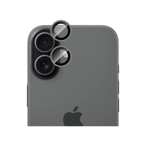 التورو - حلقات معدنية فردية لحماية عدسة الكاميرا لهاتف ايفون 17 - أسود