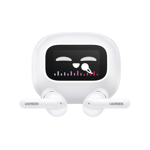 Ugreen Echo Buds Magic With Active Noise Cancellation and Smart Touch Screen - White