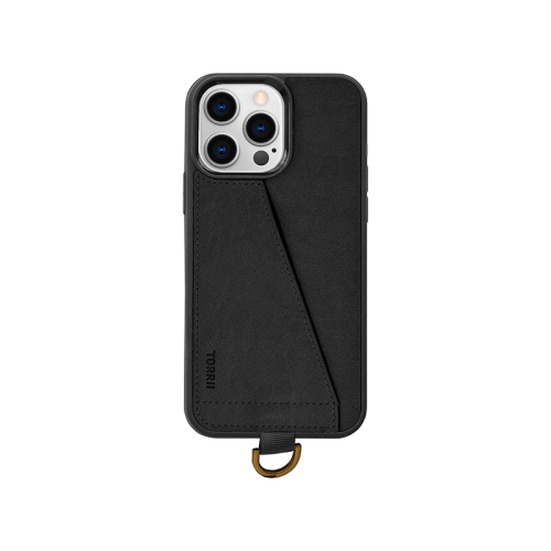 كڤر حماية كوالا بي مع جيبين للبطاقات و حبل للأيفون 11 برو من توري - أسود