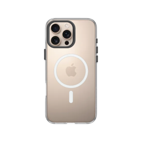 راينو شيلد - كفر حماية يدعم الماج سيف لهاتف ايفون 16 برو مع حماية لعدسة الكاميرا والزر