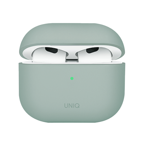 Uniq Lino Hybrid Liquid Silicon Airpods 4th Gen Case – Ice Plant Green