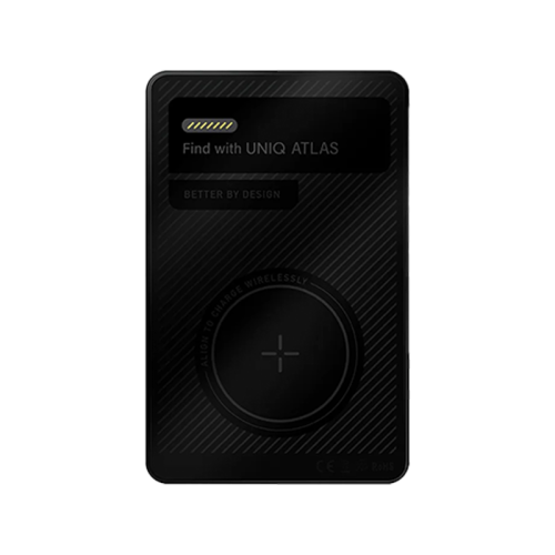 Uniq Atlas MagSafe Ultra Slim Card Tracker With NFC-Enabled Digital Name Card - Graphite