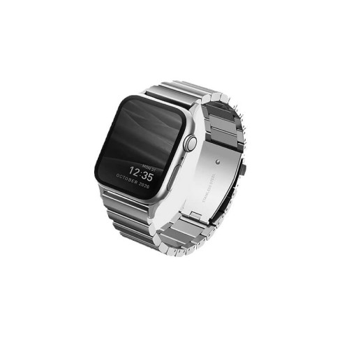 Uniq Strova Stainless Steel Band for Apple Watch 49/45/44mm - Silver