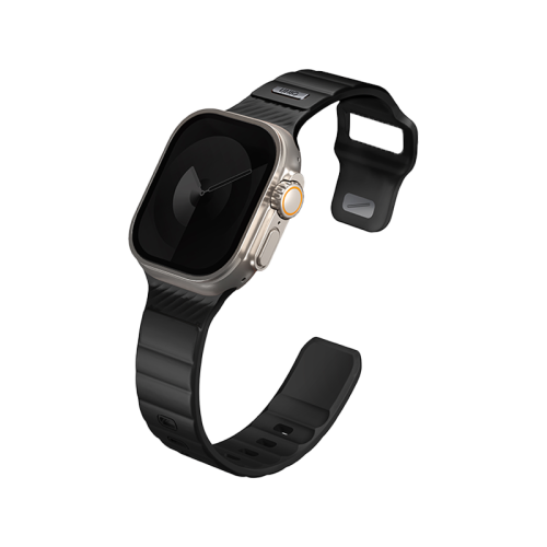 Uniq Stride FKM Strap for Apple Watch 49/45/44mm - Midnight Black