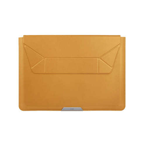 Uniq Oslo Laptop Sleeve With Foldable Stand (Up to 14") - Deep Mustard