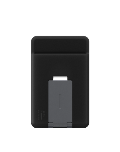 iDeal Of Sweden MagSafe Metal Card Holder With Grip Stand - Black