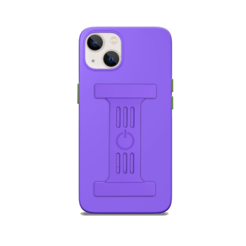 Goui Magnetic Case With Magnetic Bars for iPhone 13 + Magnetic Strap - Lavender Purple