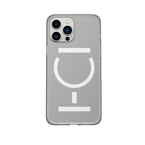 Goui Magnetic Case With Magnetic Bars for iPhone 13 Pro Max + Magnetic Strap - Transparent