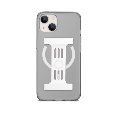 Goui Magnetic Case With Magnetic Bars for iPhone 13 + Magnetic Strap - Transparent