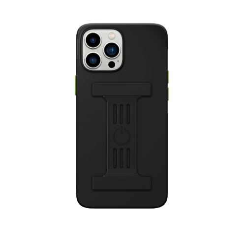 Goui Magnetic Case With Magnetic Bars for iPhone 13 Pro Max + Magnetic Strap - Stone Black