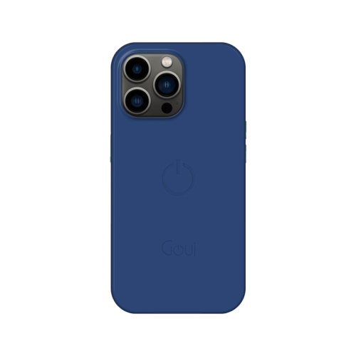 Goui Magnetic Case With Magnetic Bars for iPhone 14 Pro Max + Magnetic Strap - Midnight Blue