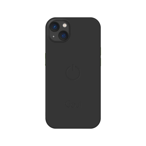 Goui Magnetic Case With Magnetic Bars for iPhone 14 Plus + Magnetic Strap - Stone Black