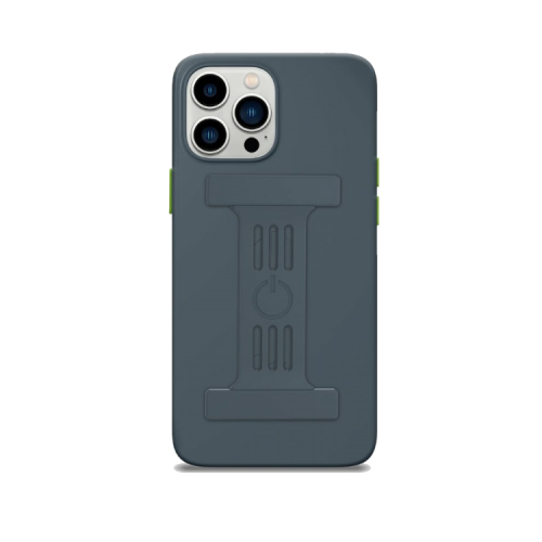 Goui Magnetic Case With Magnetic Bars for iPhone 13 Pro + Magnetic Strap - Steel Grey
