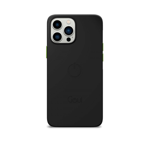Goui Magnetic Case With Magnetic Bars for iPhone 13 Pro + Magnetic Strap - Stone Black