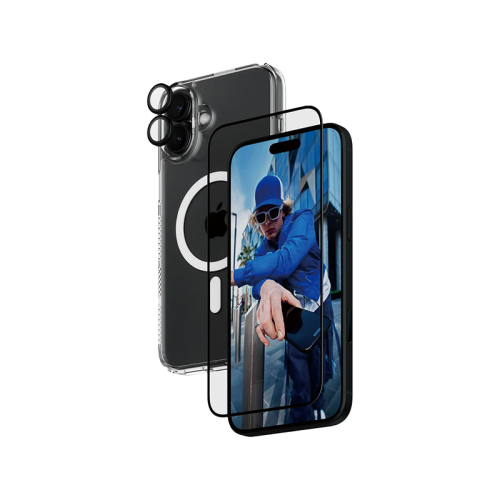 PanzerGlass 3-in-1 Privacy Protection Bundle iPhone 16 Plus