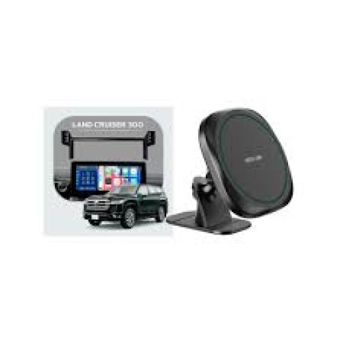 Bundle - Car Mount Screen Frame 2 Side for Land Cruiser 300 (2023- 2025) + Green Lion GLH-10 360° Rotation MagSafe Phone Holder - Black