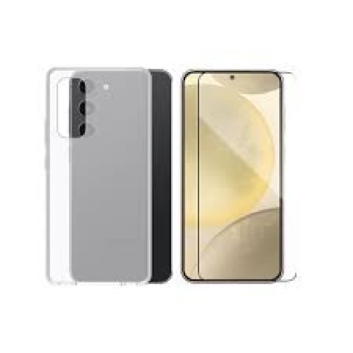 Smart Premium Bundle Case + Screen protector for Galaxy S24 Plus - Clear