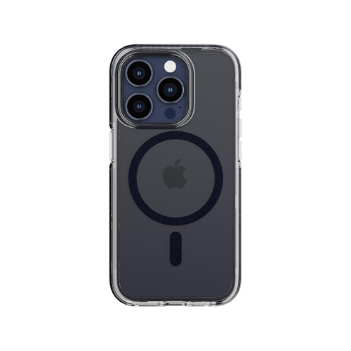 Tech21 Evo Crystal With MagSafe Case for iPhone 15 Pro - Blue Titanium