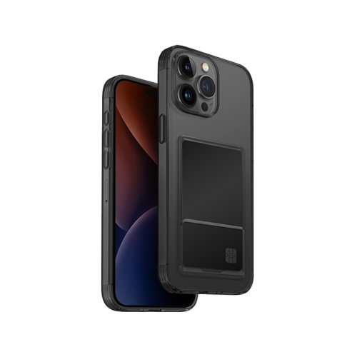 Uniq Hybrid Aifender Case for iPhone 15 Pro Max - Smoked Grey Tinted