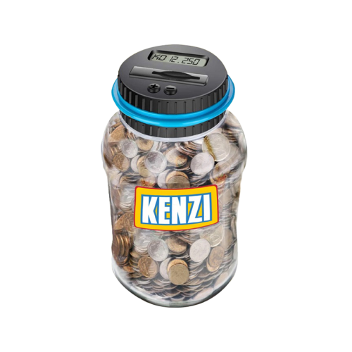 Kenzi's Coin Jar - Clear