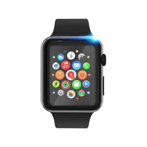 Green 3D HD Glass Screen Protector for Apple Watch 41mm - Black