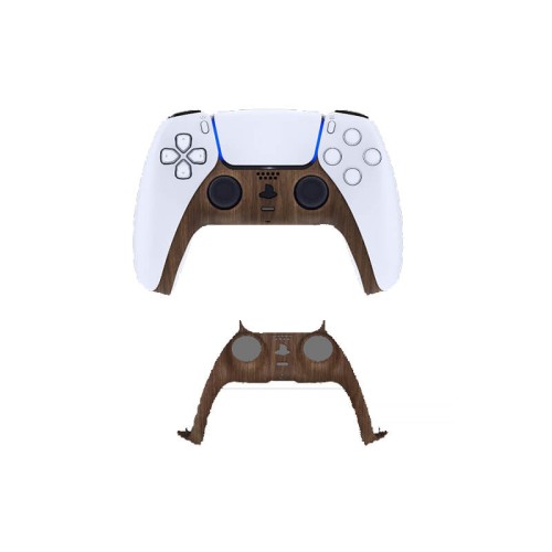 Gamer Gear Faceplate for PS5 Controller - Soft Touch Wooden Grain